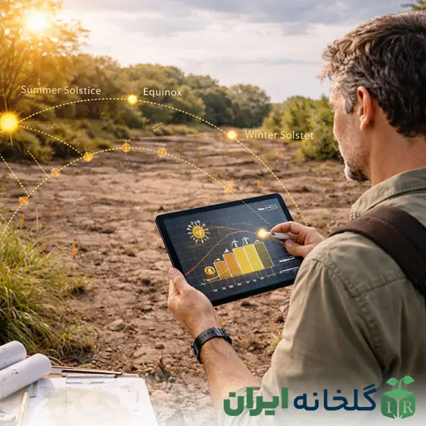 تحلیل نور خورشید در طول روز و سال تحلیل نور خورشید در طول روز و سال