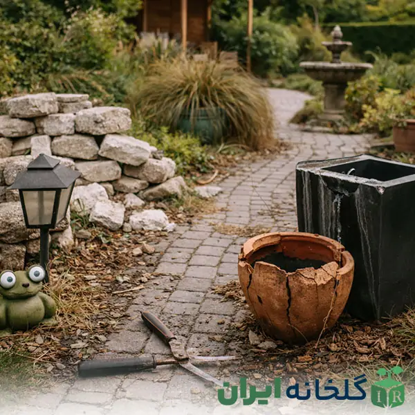 انتخاب مصالح نامناسب از اشتباهات محوطه سازی انتخاب مصالح نامناسب از اشتباهات محوطه سازی