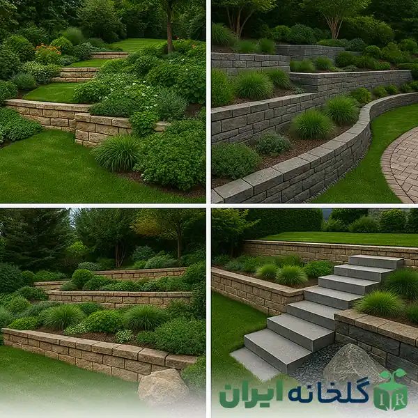 شیب بندی در محوطه سازی شیب بندی در محوطه سازی