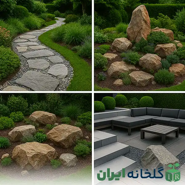 صخره و سنگ در المان های محوطه سازی و طراحی باغ صخره و سنگ در المان های محوطه سازی و طراحی باغ