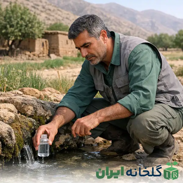 آزمایش آب برای کاشت نهال آزمایش آب برای کاشت نهال