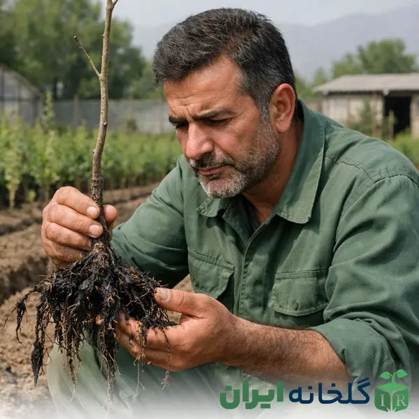 علائم پوسیدگی ریشه در نهال درخت علائم پوسیدگی ریشه در نهال درخت