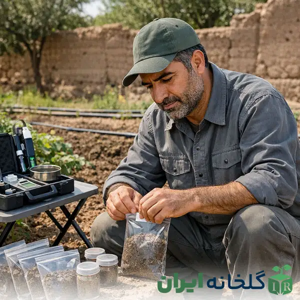 آماده سازی خاک نمونه برداری شده برای آزمایش آماده سازی خاک نمونه برداری شده برای آزمایش