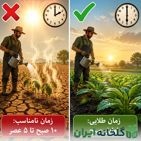 زمان بندی آبیاری باغ در تابستان زمان بندی آبیاری باغ در تابستان