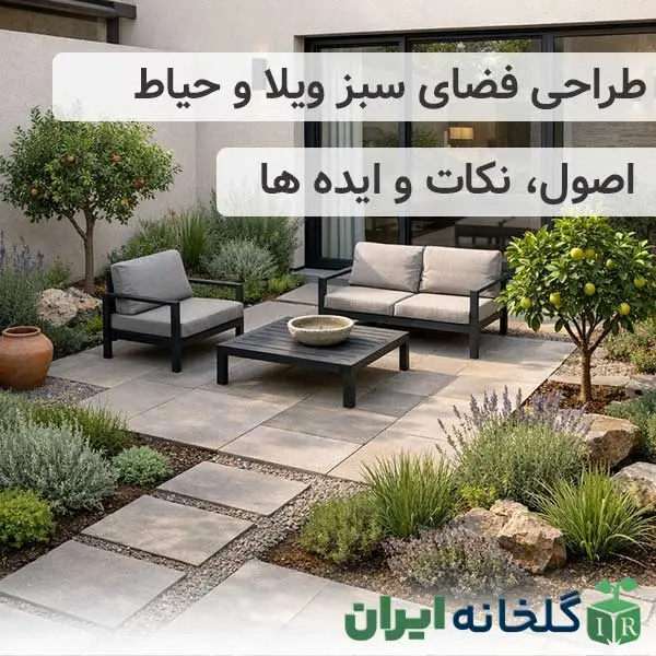 اصول طراحی فضای سبز ویلا و حیاط کوچک